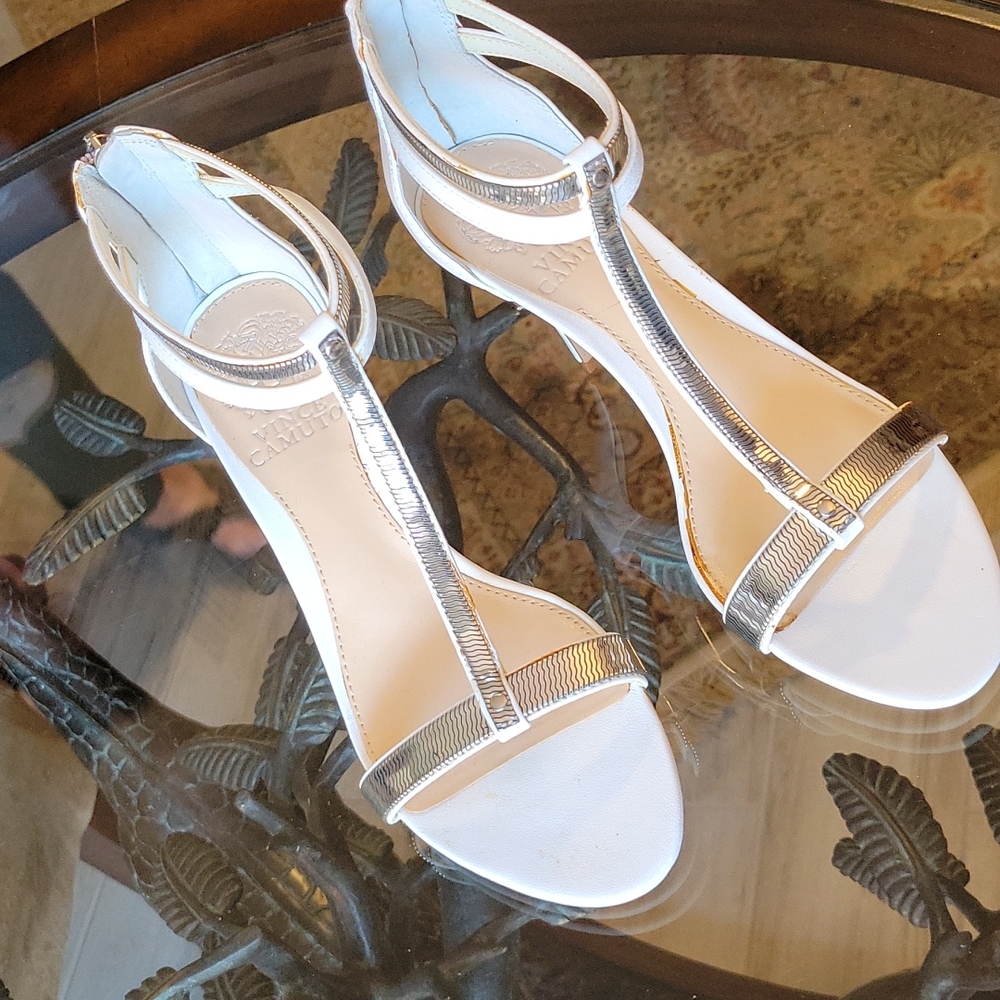 White Vince Camuto Heels